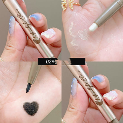 Star eye double head silkworm pen eye makeup female pearl cicada pen natural matte highlight Li Jiaqi recommends brightening liquid