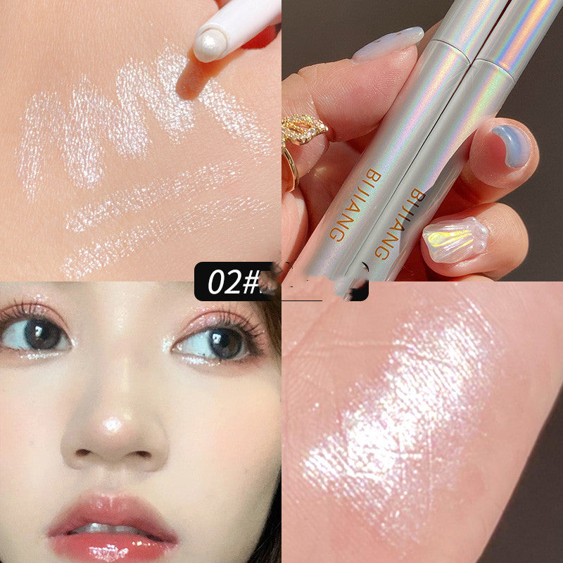 Star eye double head silkworm pen eye makeup female pearl cicada pen natural matte highlight Li Jiaqi recommends brightening liquid