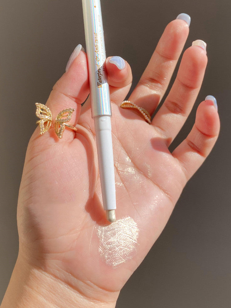 Star eye double head silkworm pen eye makeup female pearl cicada pen natural matte highlight Li Jiaqi recommends brightening liquid