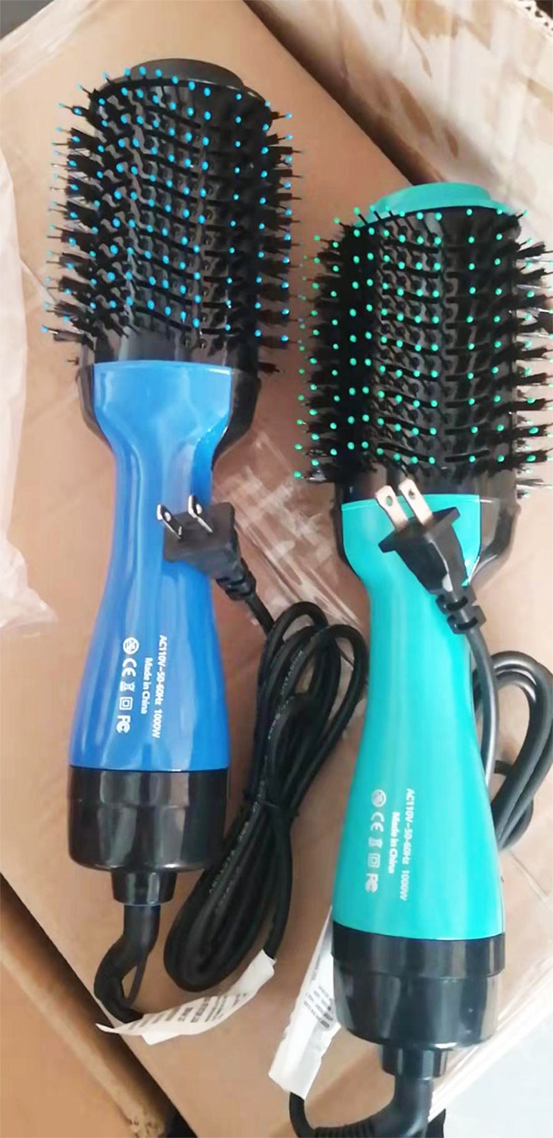 Hot Air Brush Blowing Combs Roll Straight Three-in-one Hair Dryer