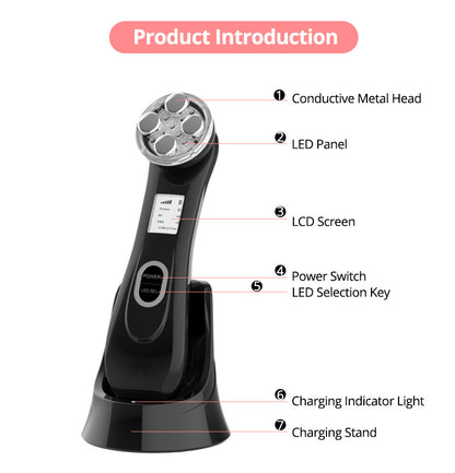 Facial care instrument with microneedles