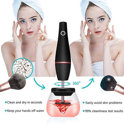 Makeup brush cleaner electric