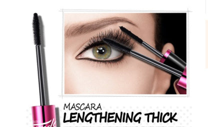 Silk Grafted Fiber Mascara Set Double Tube Waterproof Thick and Not Smudged Long Makeup Cosmetics