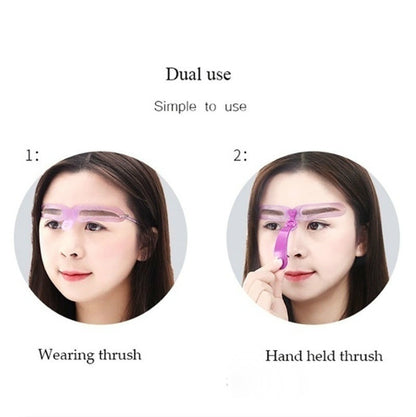 Handheld 8 Eyebrow Shape Eyebrow Stencil Aid